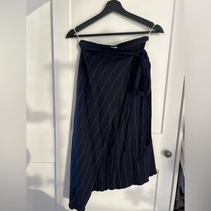 Aritzia Asymmetrical Wrap Midi Skirt